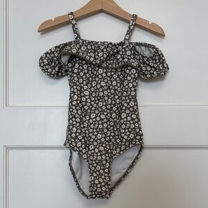 Rylee + Cru 4-5Y Girls Floral Swimsuit